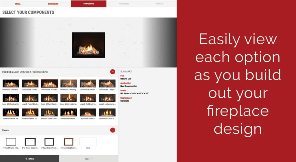 Valor Fireplace Design Center - Image of building interface